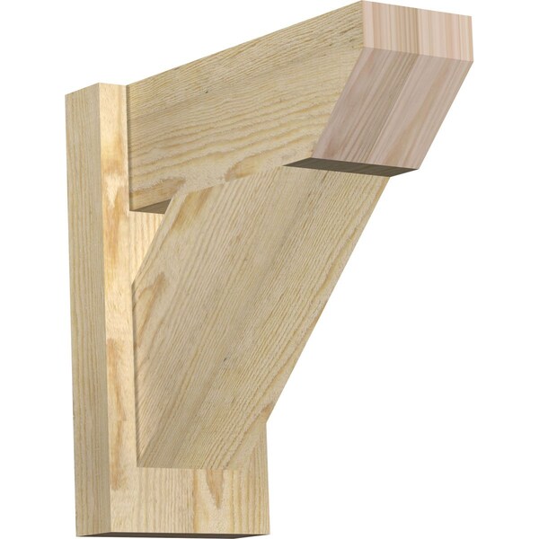 Ekena Millwork Traditional Slat Rough Sawn Outlooker, Douglas Fir, 6"W x 14"D x 14"H OUT06X14X14TRA06RDF - main
